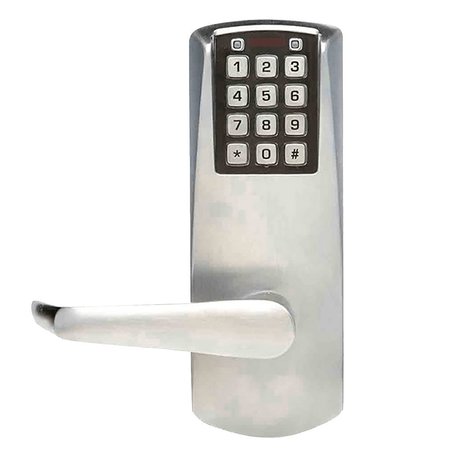 DORMAKABA E-Plex 2000 Cylindrical Lock, 100 Access Codes, 1,000 Audit Events, 2-3/8-in Backset, 1/2-in Throw,  E2032LL-626-41